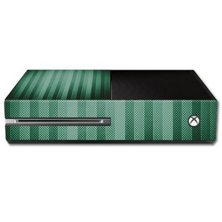 MightySkins MIXBONE-Green Lines Skin Decal Wrap for Microsoft Xbox One Console Sticker - Green Lines