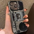 thumbnail image 4 of Retro Boombox Phone Case, Retro Boombox Cassette Player Pattern Phone Case, 𝐑etro 𝐁oombox Vibes, Personalized Clear 𝐏hone Cases, Cute Cassette Design Rubber 𝐏hone Cases (A,for 17promax), 4 of 5