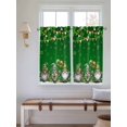 thumbnail image 2 of St. Patrick's Day Bathroom Window Curtain, Spring Shamrock Gnomes Balloons Flag Green Light Filtering Coffee Kitchen Curtains, Bedroom Living Room Curtains 2 Panel 84"x54", 2 of 6