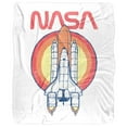 thumbnail image 2 of NASA Blanket, 50"x60", Shuttle Circle Silky Touch Sherpa Back Super Soft Throw Blanket, 2 of 5