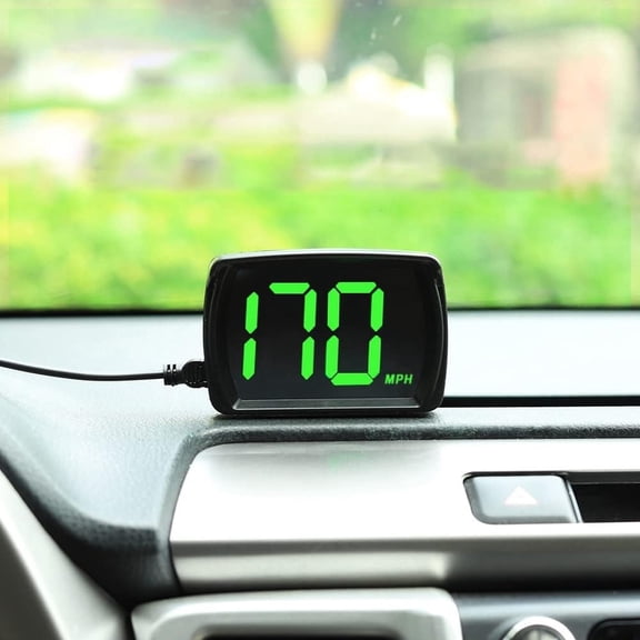 Tunhigl GPS HUD Speedometer Head Up Display for Cars & Trucks - Digital MPH Speed Meter with High Refresh Rate for Safer Driving