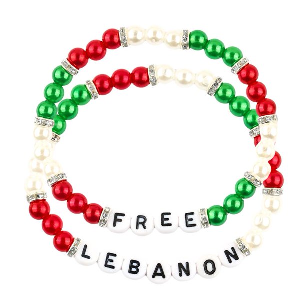 TQEHS Pulsera de cuentas de cerámica suave bohemia del Líbano gratis ✨ι' F6Y4