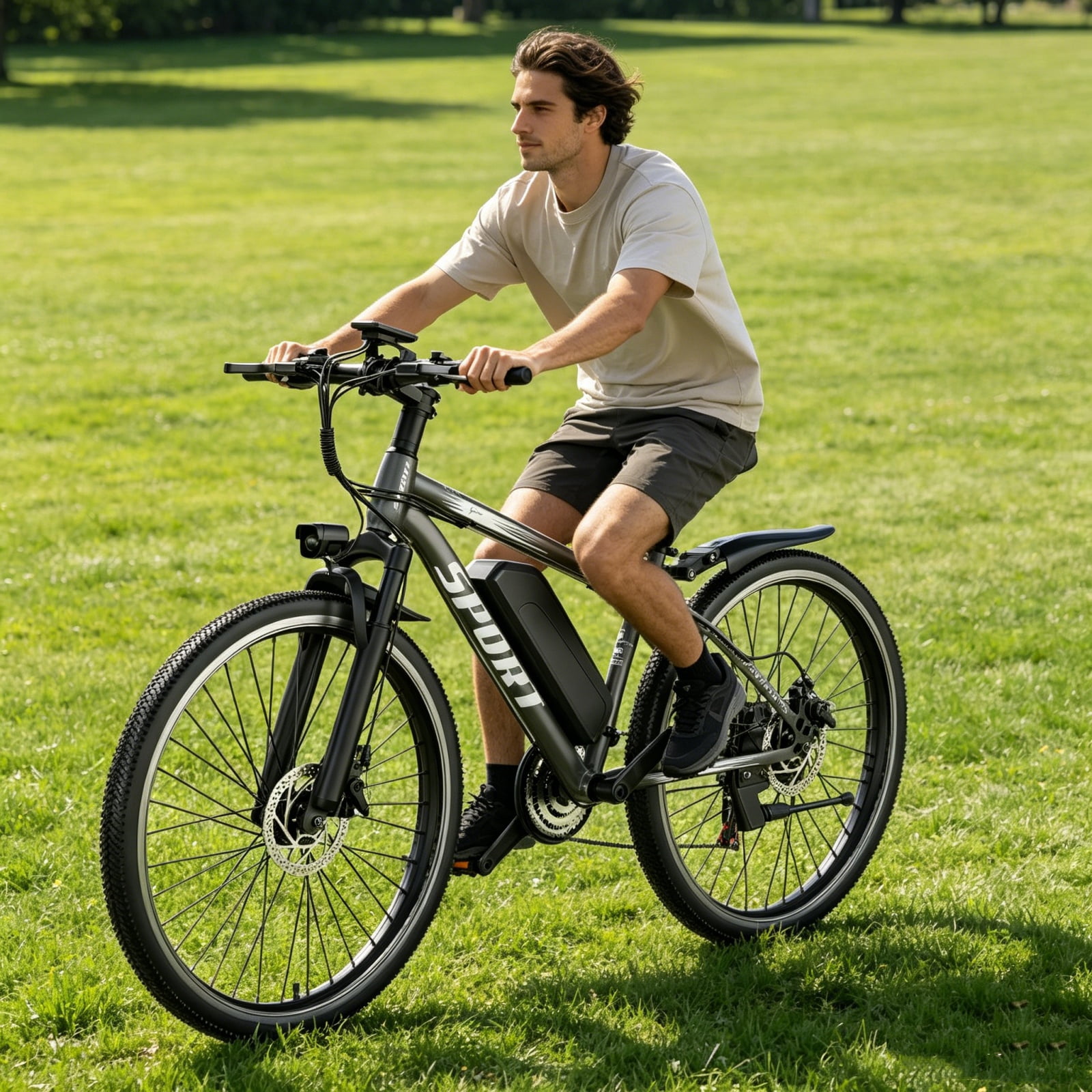 ASKGO 26" Electric Bike for Adults, ebike 1200W Peak Power Motor, 60Miles 30MPH Commuting Electric Mountain Bike with 504Wh Removable Battery, electric bicycles for adult ,7-Speed, UL 2849
