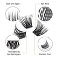 thumbnail image 4 of 50Pcs Individual Lashes Extensions (D Curl Cluste Rome 12-18mm）, 4 of 7