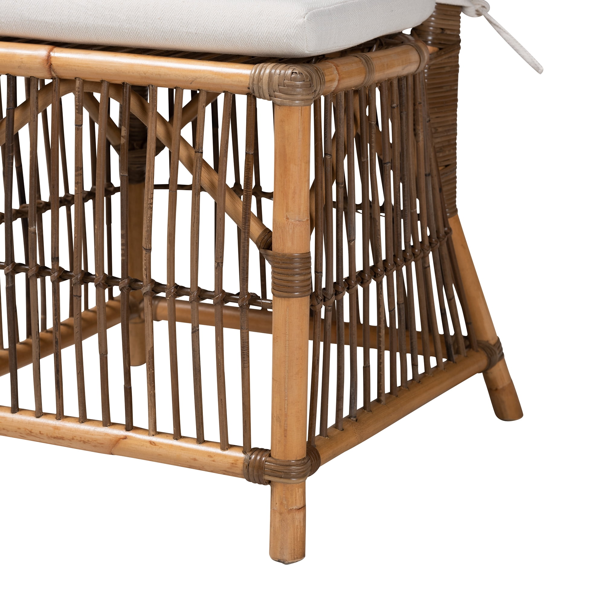 bali & pari Kim Rattan BOHO Dining Chair, Natural Brown