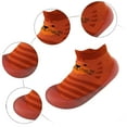 thumbnail image 3 of Mepaouo Baby Sock Shoes Infant Non Slip Walking Slippers Rubber Sole Girls Boys Crib Sneakers Orange, 3 of 5