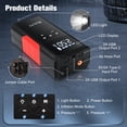 thumbnail image 6 of ALILYY Car Jump Starter with Air Compressor 150PSI Tire Inflator ,4000A Peak Car Battery Jump Starter (8.0L Gas or 8.0L Diesel) 32000mAh Battery Jump Box with LED Light,Black, 6 of 12