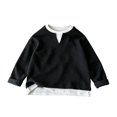 thumbnail image 3 of Boys Long Sleeve V Neck Pullover Sweater - Layered Sweatshirt Top, Soft Casual School Sweater for Everyday Wear, 3 of 8