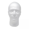 thumbnail image 1 of cabeza de maniquí,Modelo de cabeza de exhibición de cabeza de maniquí de hombre,Soporte de cabeza de maniquí de espuma,Cabeza de maniquí de espuma blanca,Exhibición de sombreros de cabeza Sunnimix cabeza de maniquí, 1 of 8