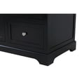 thumbnail image 4 of Elegant Decor Franklin 60" Wood Single Bathroom Vanity in Black, 4 of 14