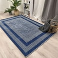 thumbnail image 4 of Alfa Rich 5x8 Scandinavian Style Royal Navy Blue Washable Woven Cotton Area Rugs, 4 of 4