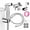 Silver, variant on YEAHMART Handheld Bidet Sprayer for Toilet-Adjustable Water Pressure Jet Spray with Bidet Hose for Feminine Wash, New Premium Stainless Steel Muslim Shower Toilet Bidet Cloth Diaper Sprayer Set