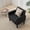 Black, variant on LAZZO Fabric Accent Arm Chair, Wooden Frame Single Chair for Living room and Office, Black,2PCS