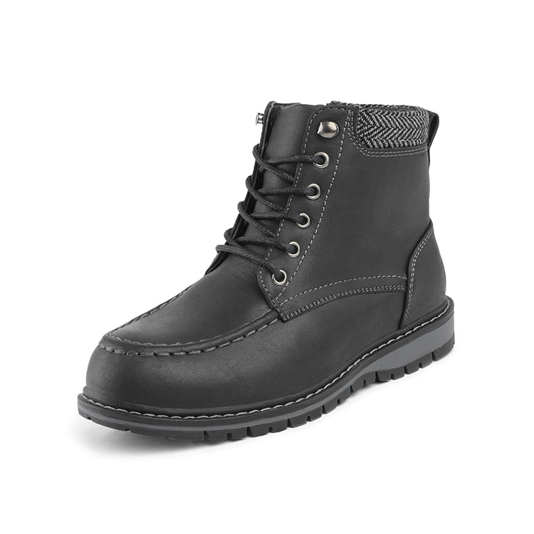 boys black combat boots