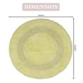thumbnail image 3 of Home Weavers Radiant Collection Bathroom Rug 100% Cotton Tufted Round Shape Bathroom Rug, Soft & Absorbent Bath Rugs, Non-Slip Bath Rug, Machine Wash Dry Bath Mats - 30" Round, Green, 3 of 9