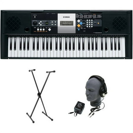 Yamaha PSR-E233 61-Key Premium Portable Keyboard Package with Headphones, Stand and Power Supply