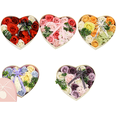 thumbnail image 3 of Bearachild Caja de regalo DIY con forma de corazón, caja de regalo de flores, organizador de decoración de papel, caja de regalo de flores para Kits de decoración para fiestas Azul Bearachild HA003076-04B, 3 of 6