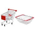 thumbnail image 4 of 1 Ensemble de Jouets de Courses pour Enfants Panier de Courses Chariot de Courses, 4 of 8