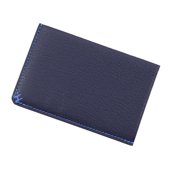 Pre-Owned Hermes Hermès H Serie Verso Business Card Case, Blue Indigo, Zélige, Evergrain, B...