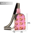 thumbnail image 2 of FORMRS Womens Crossbody Sling Bag Travel Daypack Shoulder Chest Backpack, Pink Doughnuts, 2 of 7