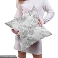 thumbnail image 4 of Grey Fabric by the Yard, Spherical Disc Shaped Internal Pitch Bowls Spiral Mesh Hoop Concept Design Print, Decorative Upholstery Fabric for Sofas and Home Accents, White Gainsboro by Ambesonne, 4 of 4