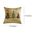 thumbnail image 3 of Christmas Santa & Tree Embroidery Pillow Cover - Cushion Pad Decor for Home Sofa, Holiday Christmas Decoration, 3 of 4