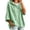 Green-03, variant on Women's 3/4 Sleeve Hoodie Oversized Loose Fit Drawstring Hooded Top Casual Pullover Sweatshirt for Fall