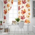 thumbnail image 5 of Fsddascl Thanksgiving Maple Leaves Blackout Curtains for Bedroom/Living Room, Thermal Insulated Kitchen Curtains, Autumn Botanical Leaves Fall Grommet Darkening Window Treatment Drapes 42"x84"x2, 5 of 6