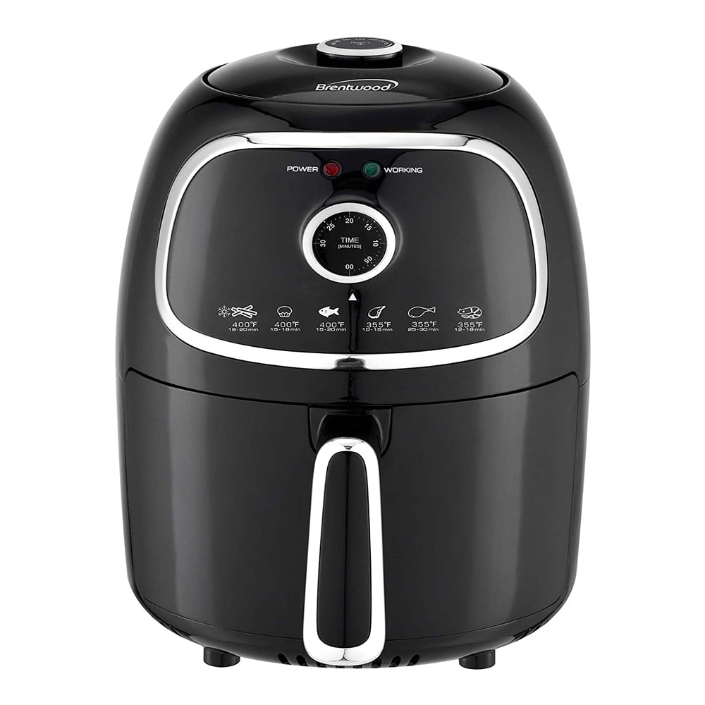 Brentwood 2 Quart Small Electric Air Fryer w/ Timer & Temperature Control