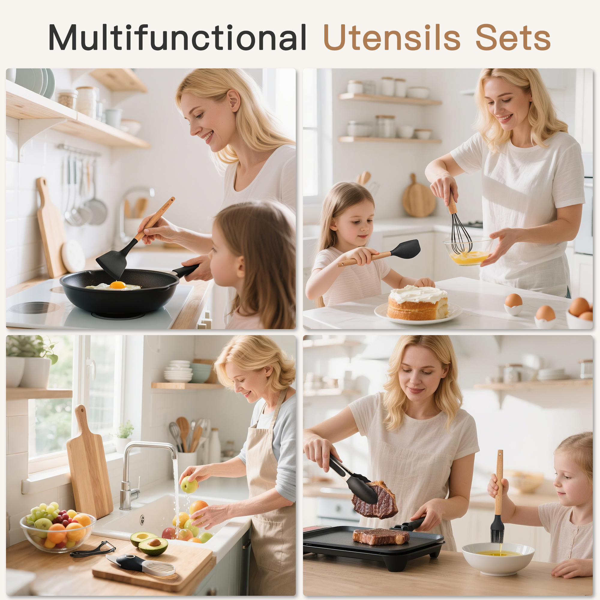 Astercook 38-Piece Silicone Kitchen Utensil Set photo 6
