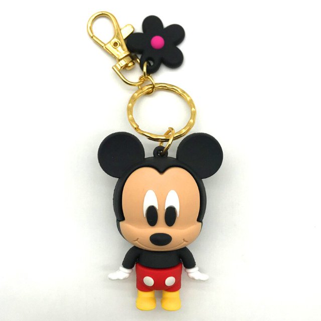 Llavero colgante de Disney para niños, colgante de Mickey Mouse, Pato Donald, bolsa de regalo pequeña, llavero de flores, recuerdos de eventos