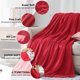 thumbnail image 5 of Manta Astarin tamaño queen, color rojo, para sofá o cama, suave y acogedora, 228 x 228 cm., 5 of 8