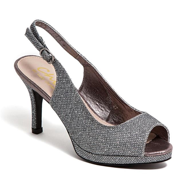 pewter slingback heels