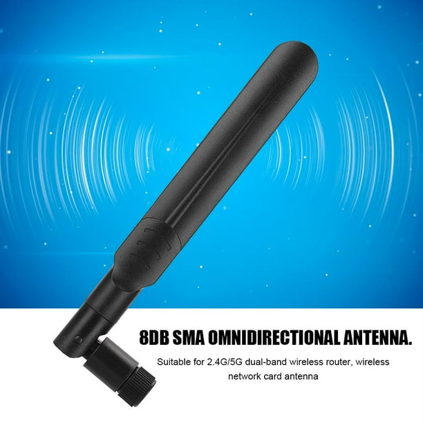 Antena WiFi 2.4G / 5G / 5.8G Antena omnidireccional de Alta Ganancia SMA 8dBi de Banda Dual para enrutador inalámbrico ASUS RT-AC68U EX6200 AC15 AC68U RT-AC88U AC88U AC3200 AC66U(Negro) ANGGREK Ocean Broad Surfboard Fins