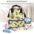 thumbnail image 5 of Pofeuu Monkeys and Pinealpples Print Diaper Bag Backpack, Multifunction Travel Pack Maternity Baby Changing Bags, Large Capacity, Waterproof, 5 of 6