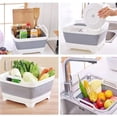 thumbnail image 5 of NexTone 9L (2.4Gal) Dish Basin Collapsible with Drain Plug Carry Handles,Kitchen Storage Tray Dish Wash Basin, Portable Dish Tub, Foldable Dishpan for Camping,RV,Gray, 5 of 7