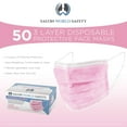 thumbnail image 2 of Salon World Disposable Flexible Earloop Face Masks, 50 Count, 2 of 5