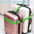 thumbnail image 4 of JINYINGHOD 6Pcs Luggage Straps, 79 inch Adjustable Heavy Duty Suitcase Belts with Quick Release Buckle, Secure Luggage Strap for Traveling, Green, 4 of 7