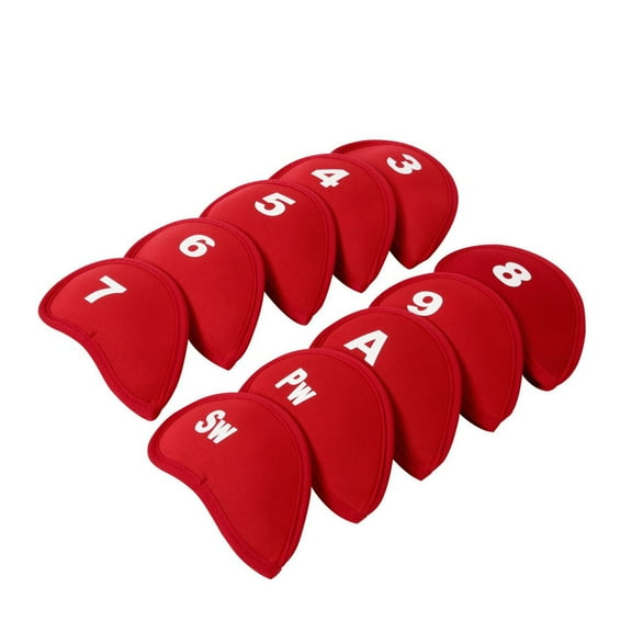 ETHKIA 10 Pcs Golfs Head Cover with Big Number, Suitable for Long Neck Golfs Club Head, Great Gift for Golf Lovers D
