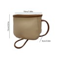 thumbnail image 4 of Bolsa informal de PU antiarañazos para mujer, ligero para trabajar (blanco) Likrtyny Para Estrenar, 4 of 8