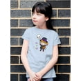 thumbnail image 2 of Halloween Girl W Cute Balloon T-Shirt Juniors -Image by Shutterstock,  Medium, 2 of 4