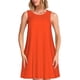 thumbnail image 1 of Balery Orange Vestidos de verano para mujer con estampado: vestido holgado sin mangas, vestido playero informal y cómodo para días calurosos., 1 of 7
