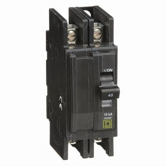 Square D Circuit Breaker,40A,120/240V,2P QOU240
