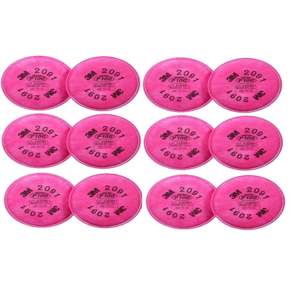3M 2091 Particle Filter (Pack of 6 Pairs)