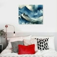 thumbnail image 5 of Nawypu  Snowy Mountains Canvas - Panel Navy Blue Canvas Wall Art - Navy Blue Wall Art Print - Framed Blue Abstract Art Painting for Living Room, 5 of 6