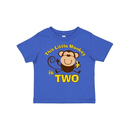 

Inktastic Little Monkey 2nd Birthday Boy Gift Toddler Boy Girl T-Shirt