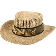 Mossy Oak Men's Dove Hunter Straw Hat, Small/Medium, Beige