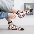 thumbnail image 2 of Pofeuu Halloween Mouth Print 30cm Socks, Adult Running Hiking Socks for Youth and Adult, 2 of 7