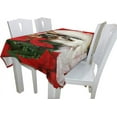thumbnail image 4 of GZHJMY Christmas Chihuahua Rectangle Tablecloth for Kitchen Dining Room Party Table Cover Home Decor 54"(W) x 72"(L), 4 of 7
