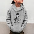 thumbnail image 2 of Shadoumai Back To School For Teens Dinosaur Sweatshirts for Boys Girls Long Sleeve Hooded Pullover Warm Winter Kids Top Soft Comfortable Toddler Clothing 3-14 Years, 2 of 5